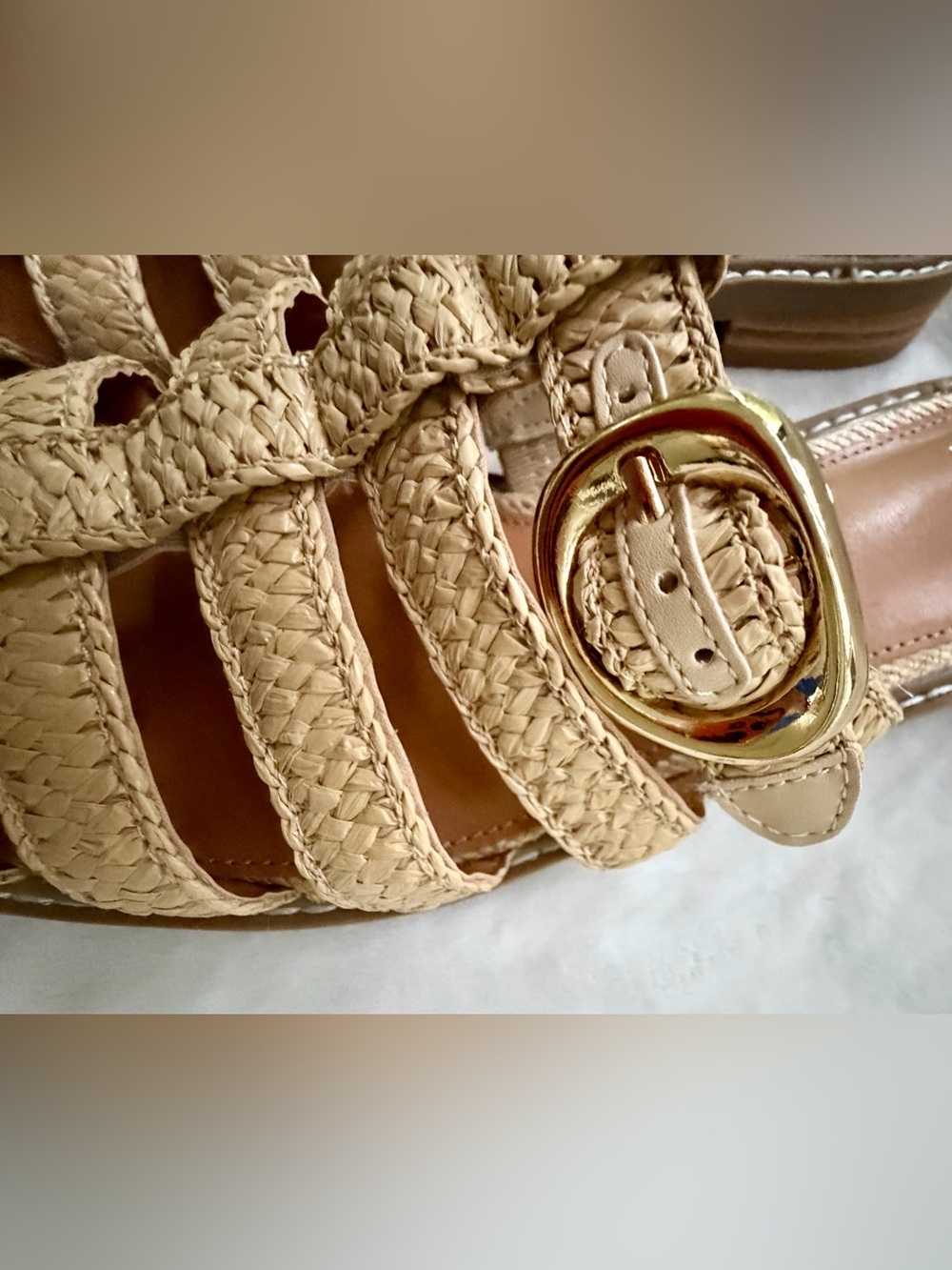 DV by Dolce Vita Fyona Fisherman Women's Tan Strappy Mules/Sandals Size 8.5 - Picture 11 of 14